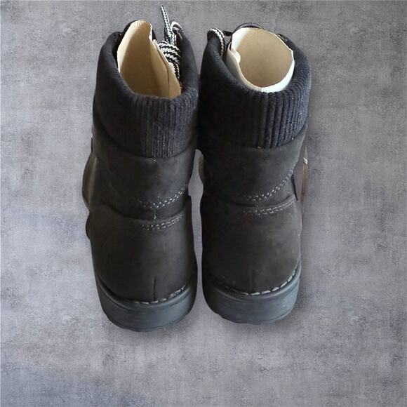 St Johns Bay Boots Women's Black Shae Lace Up Ankle Hiking Combat SZ/ 7.5 M - Picture 7 of 13